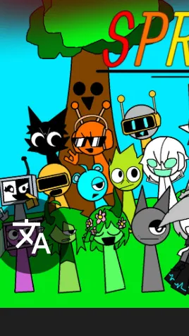 ai character: Sprunki… background