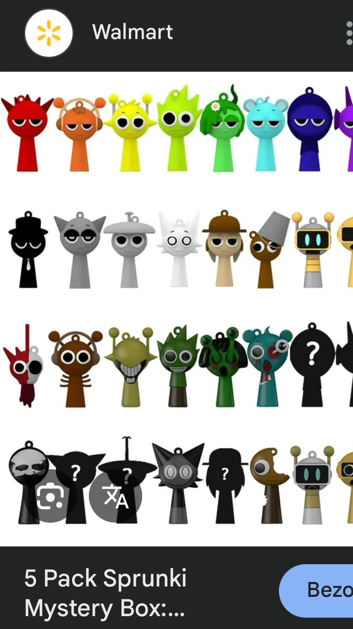 ai character: Sprunki words background