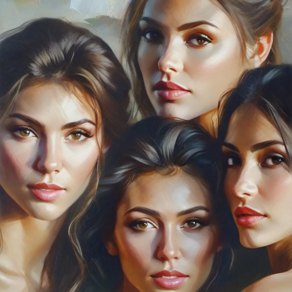 chat with ai character: 4 Women Story