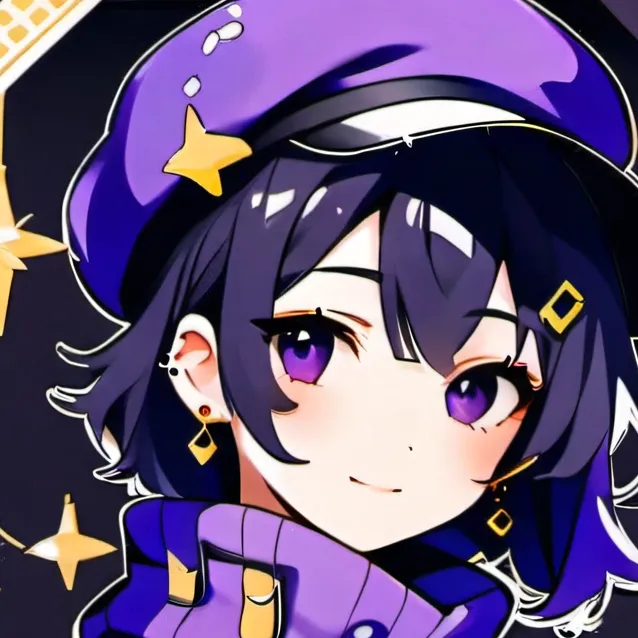 chat with ai character: Purple Girl