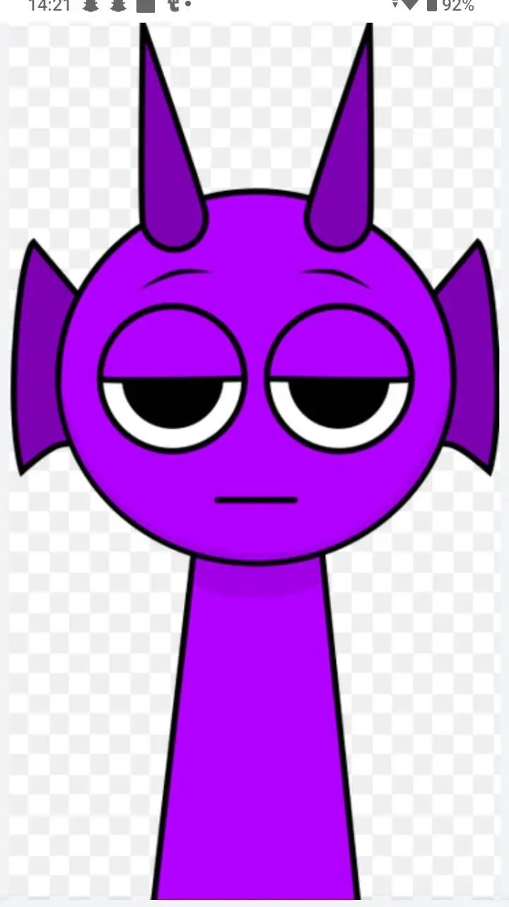 ai character: durple  background