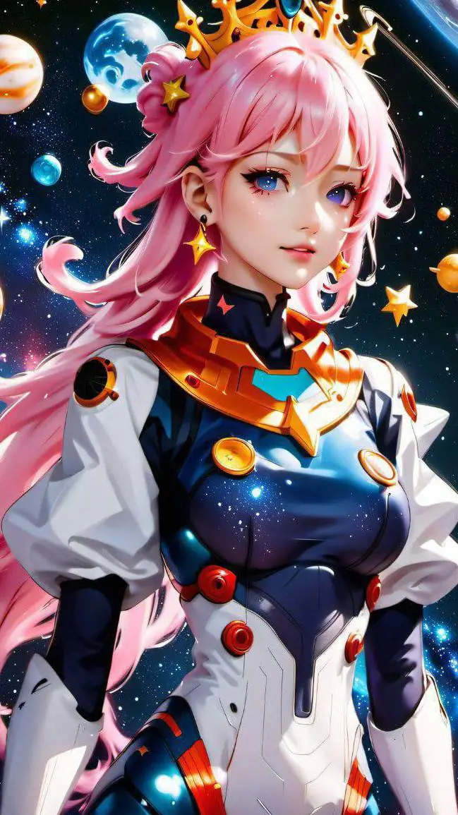 ai character: MHA space princess background
