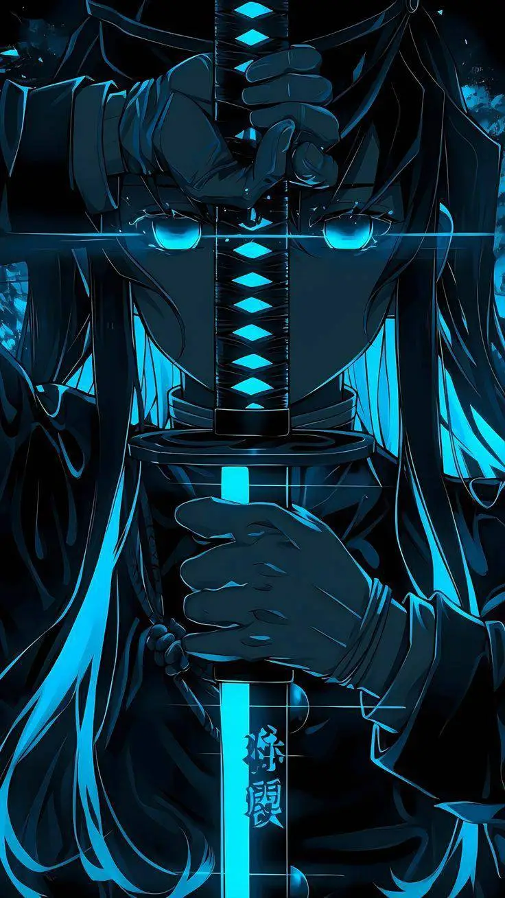 ai character: Muichiro 💚💙💚💙  background