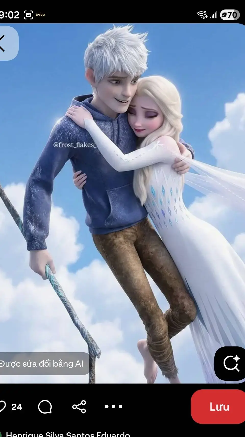 ai character: Elsa and Jack background