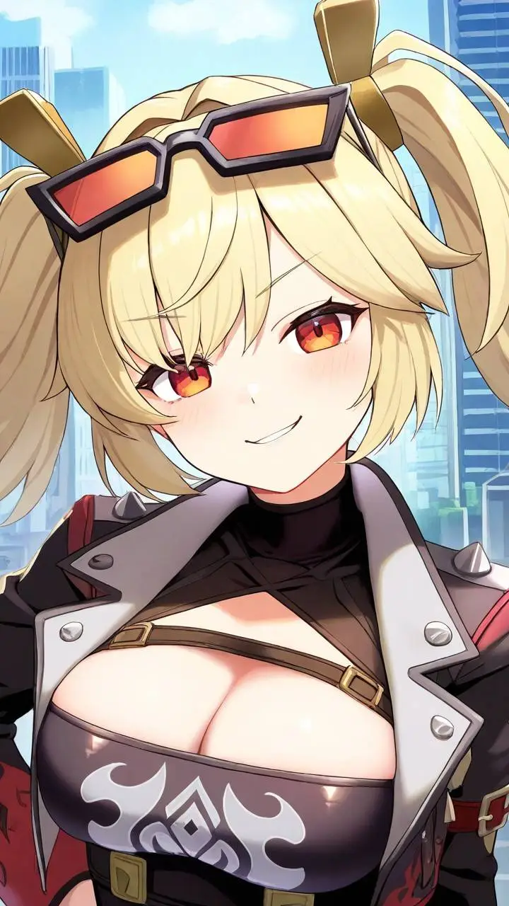 ai character: Burnice White background