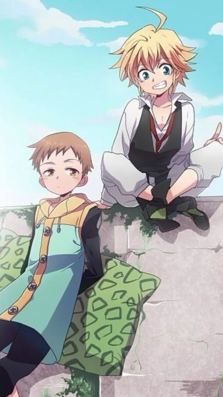 ai character: Meliodas and King background