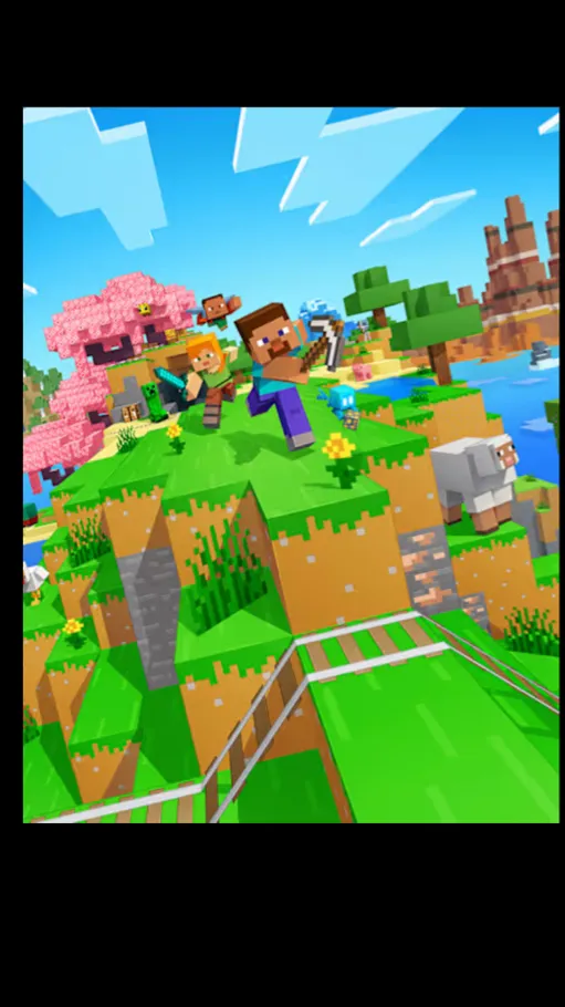 ai character: Minecraft background