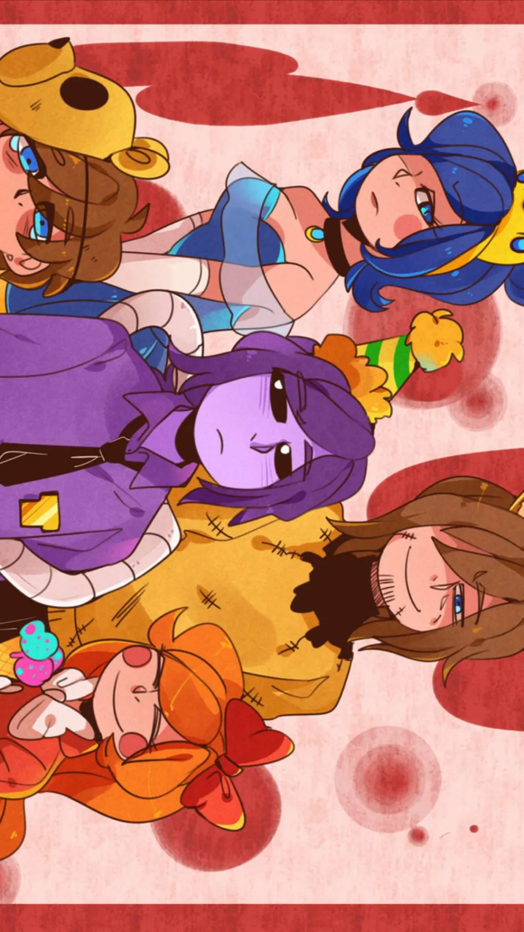 ai character: afton family *now* background