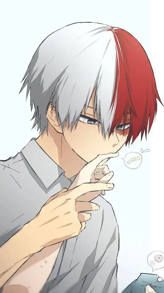 ai character: Shoto❤🤍 background
