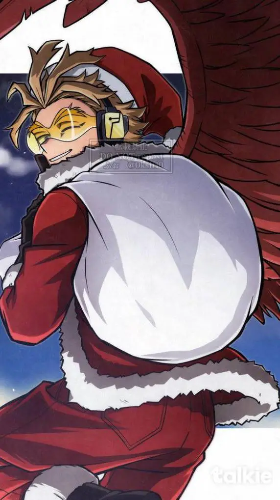 ai character: Christmas Hawks background