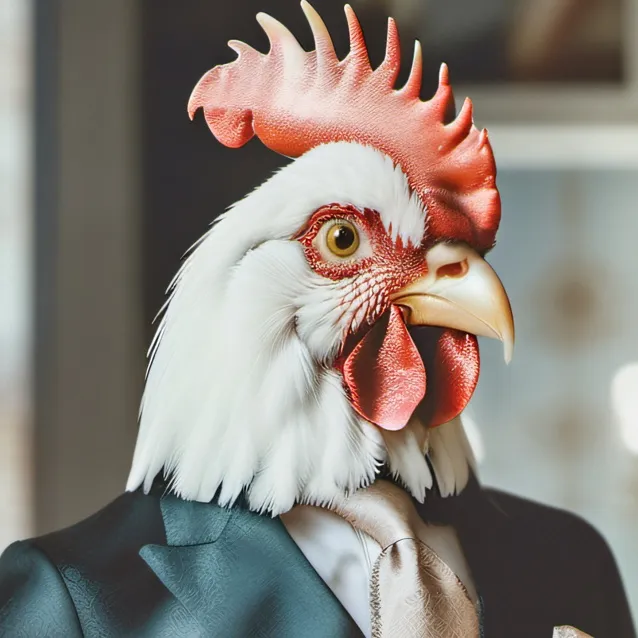 chat with ai character: gallo con flow 
