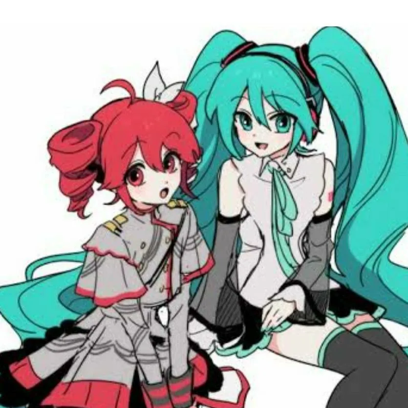 chat with ai character: miku and teto