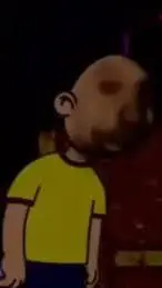 ai character: Horror Caillou  background