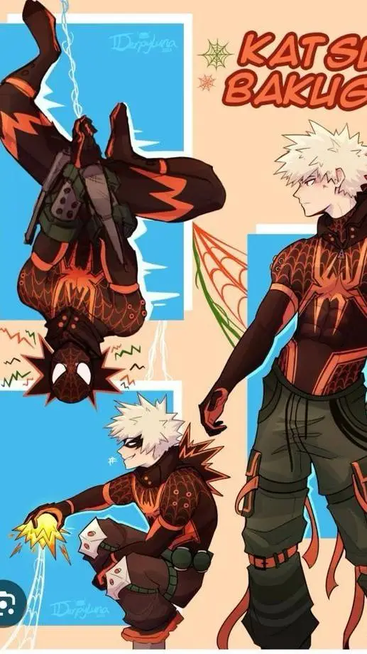 ai character: Katsuki Spidermite background