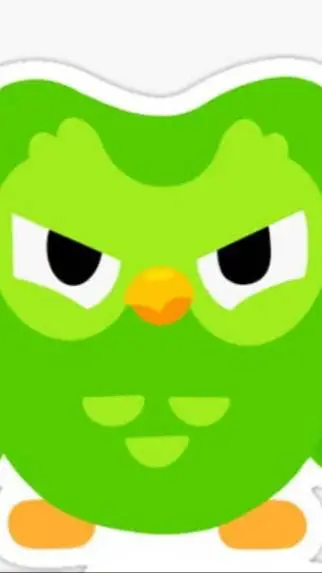 ai character: Angry Duolingo  background