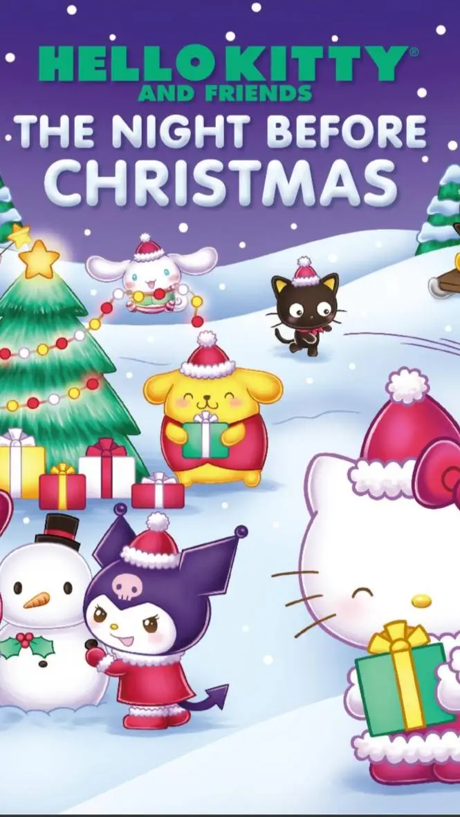 ai character: a Sanrio Christmas background