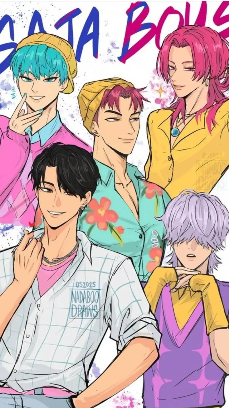 ai character: SAJA BOYS🎀 background