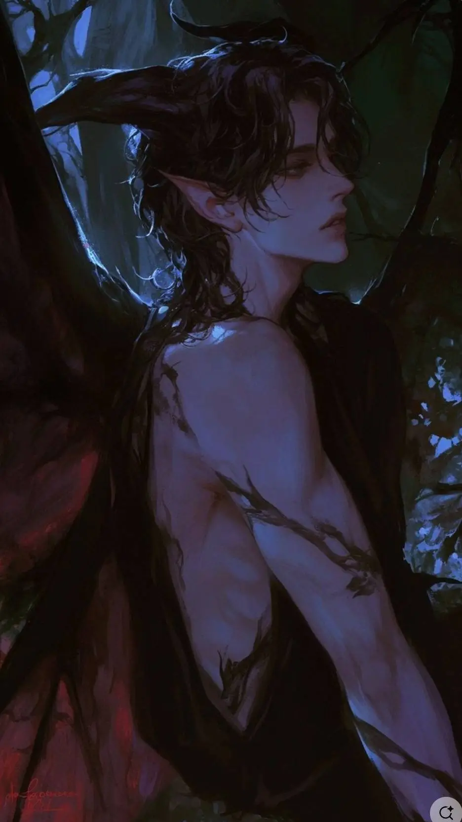 ai character: Denmark🖤💋 background