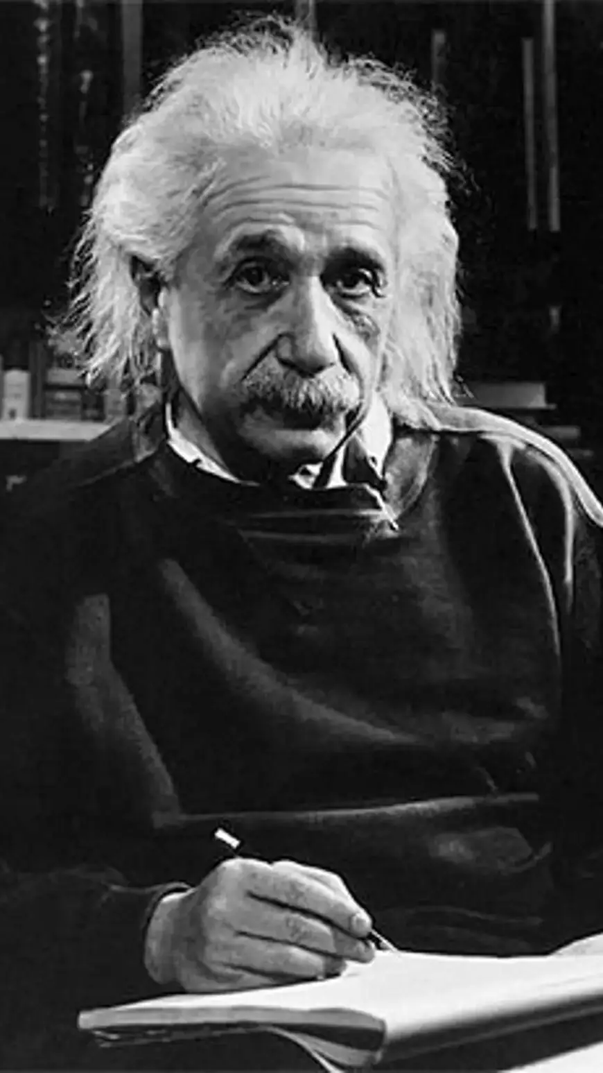 ai character: Albert Einstein background