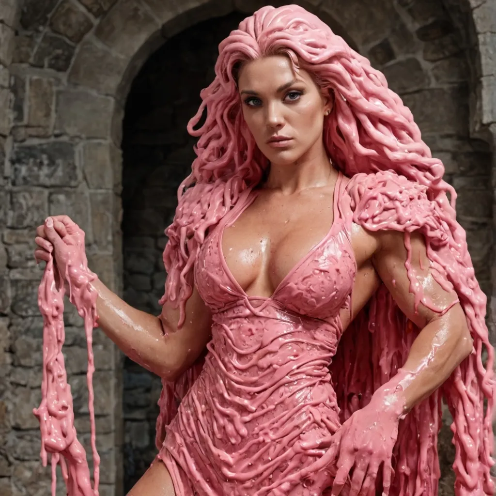 chat with ai character: Pink slime guard