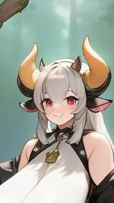 ai character: Mia milky moo background