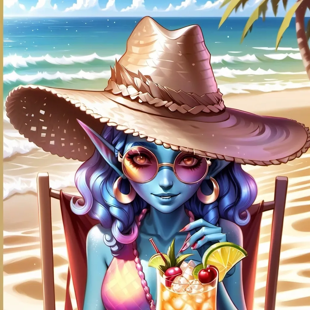 chat with ai character: Sea elf vacation 