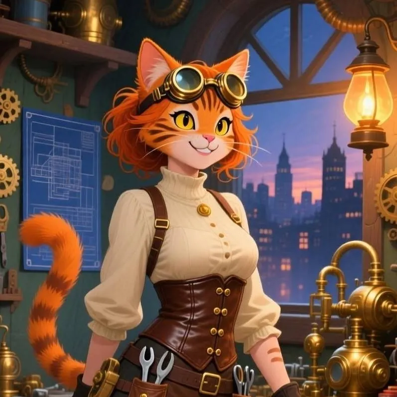 chat with ai character: Tabby gears