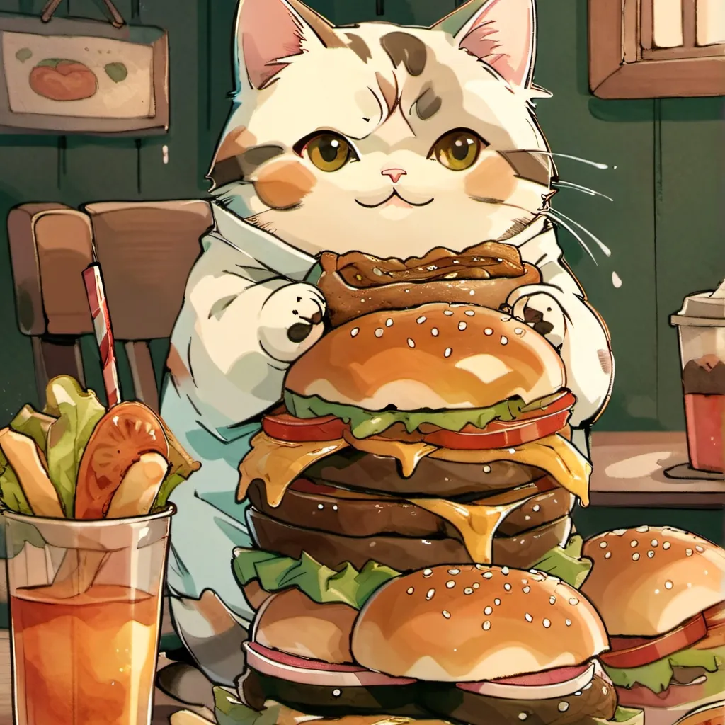 chat with ai character: fat ass cat 