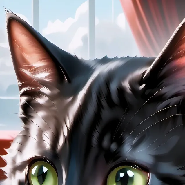 chat with ai character: black kitty