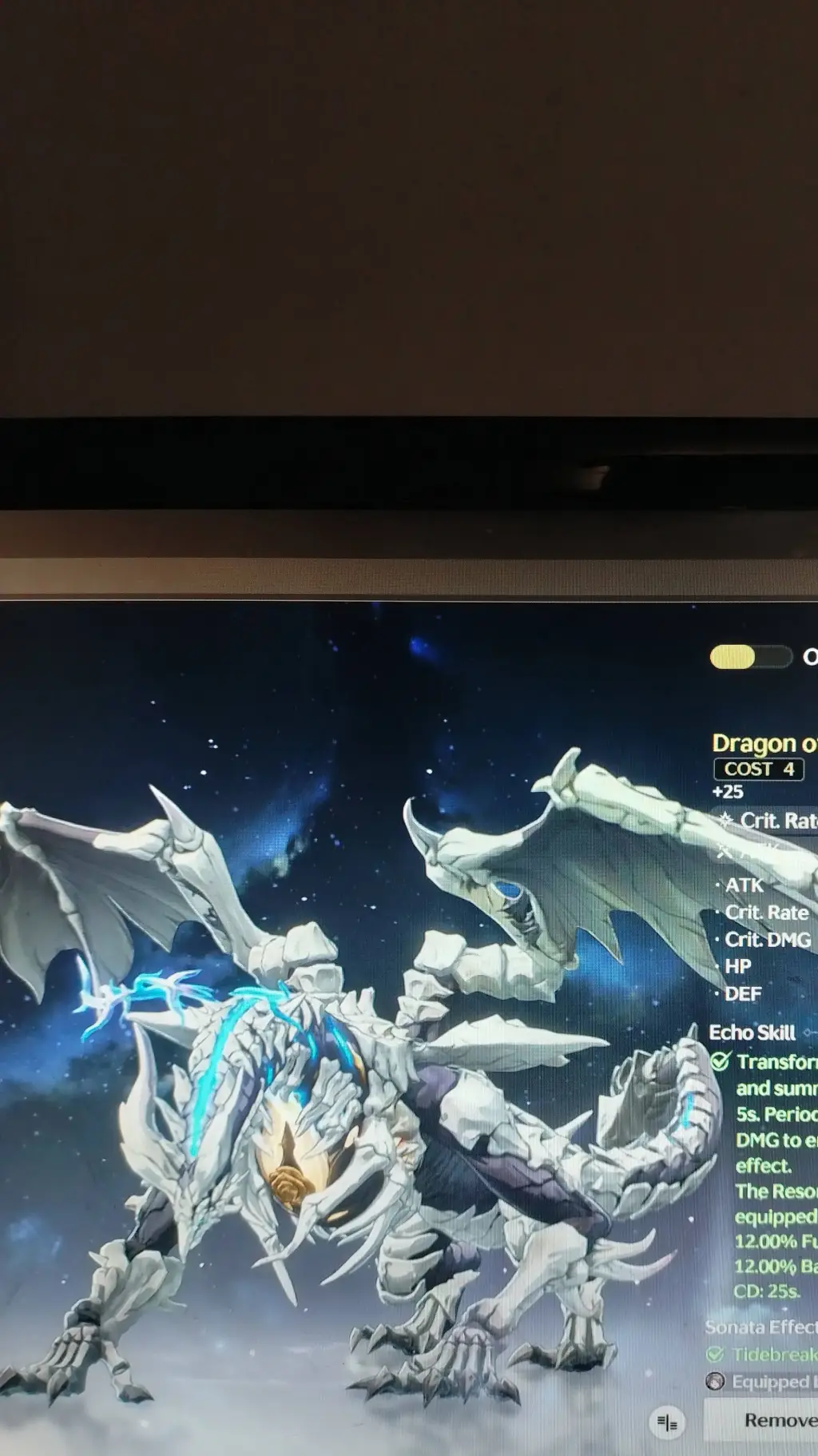 ai character: Dragon of Dirge background