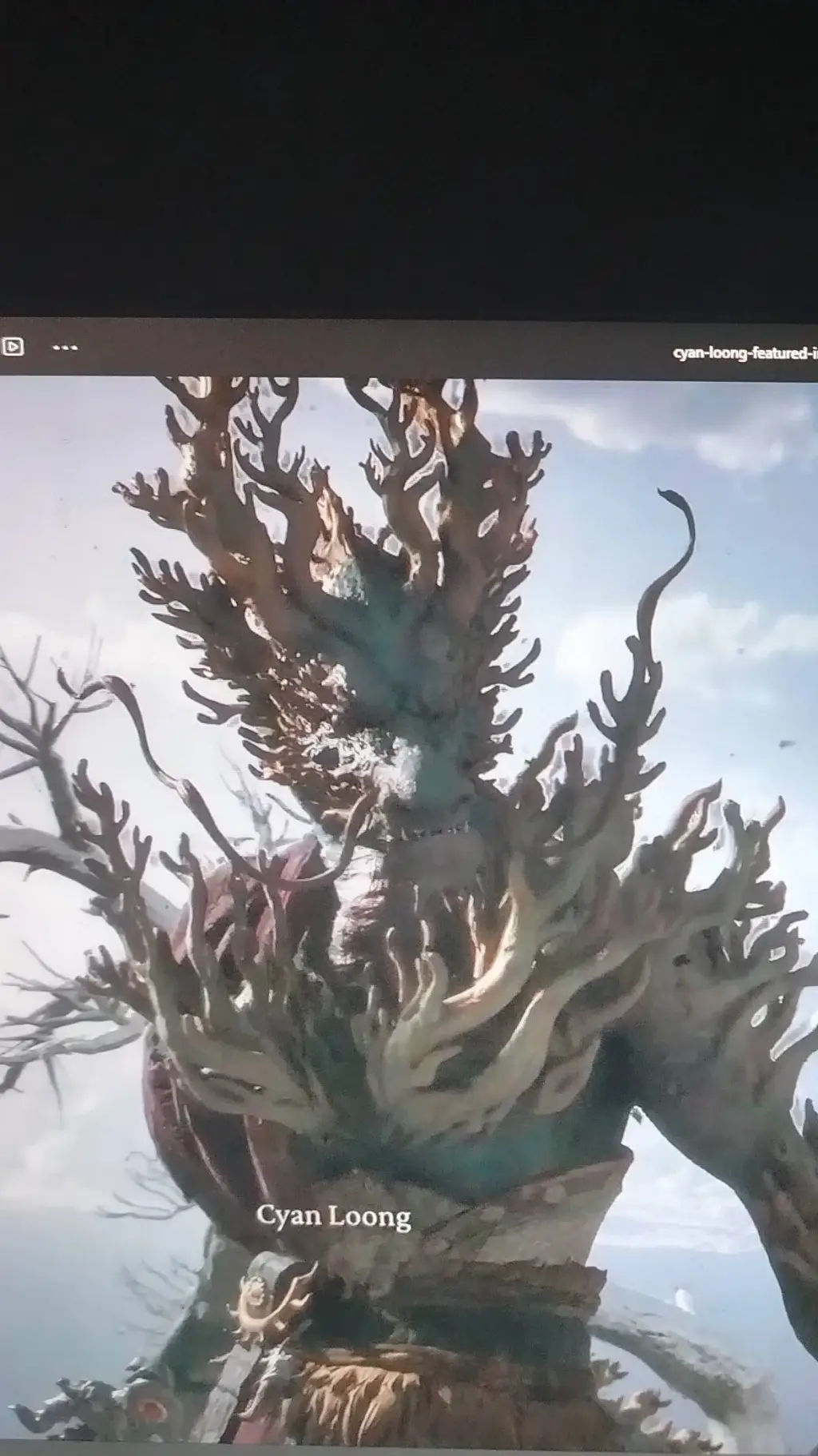 ai character: Cyan Loong background