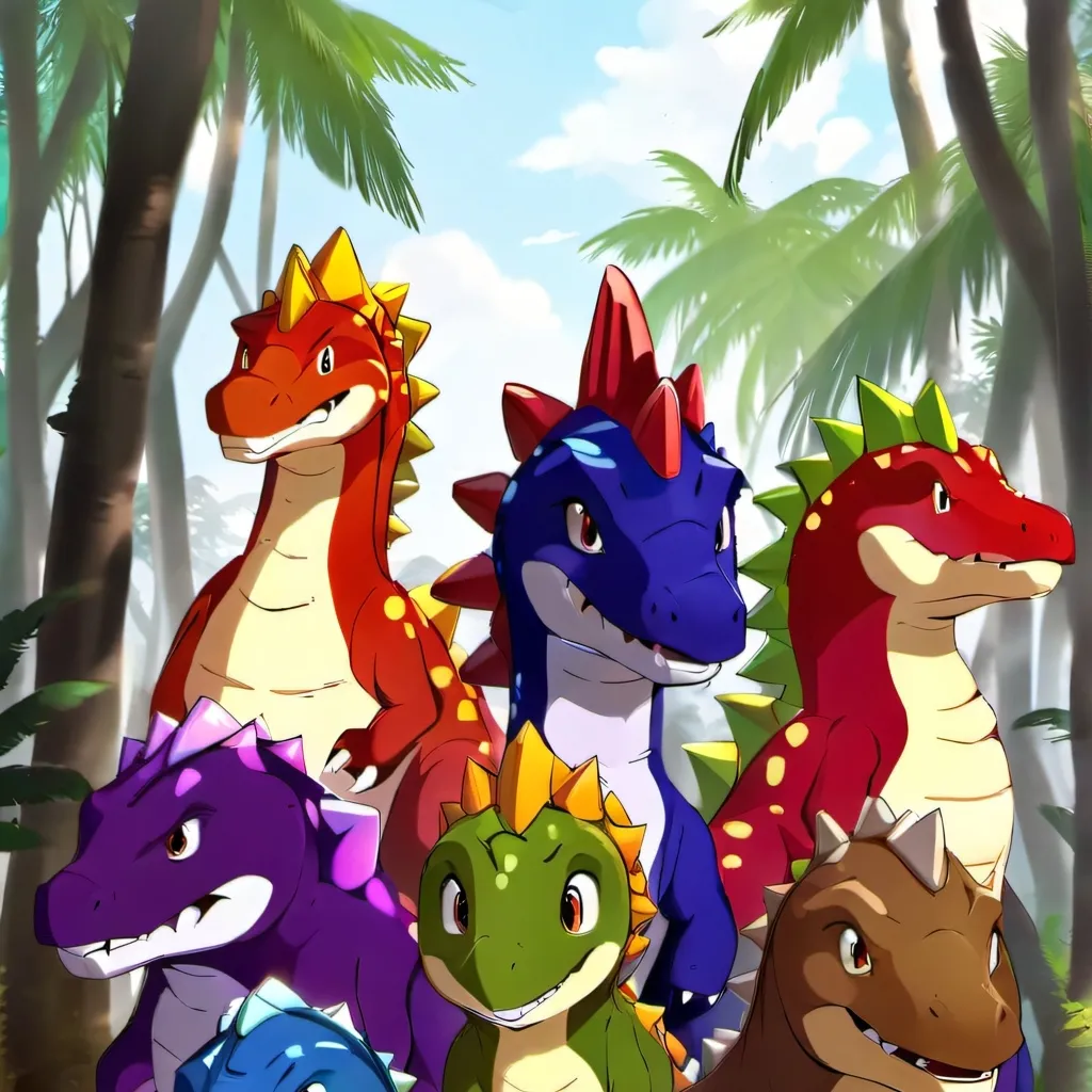 chat with ai character: Dino squad 1,2