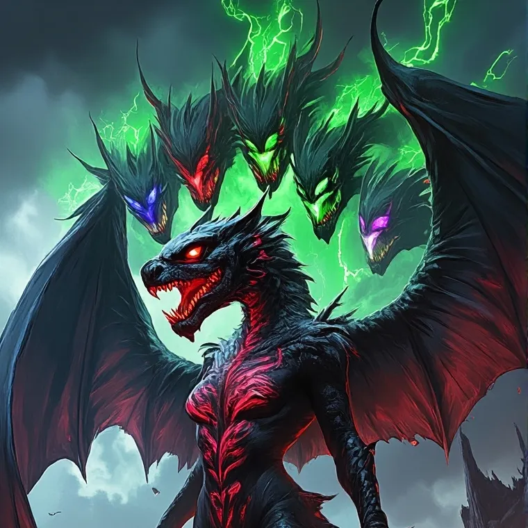 chat with ai character: Tiamat Dragon