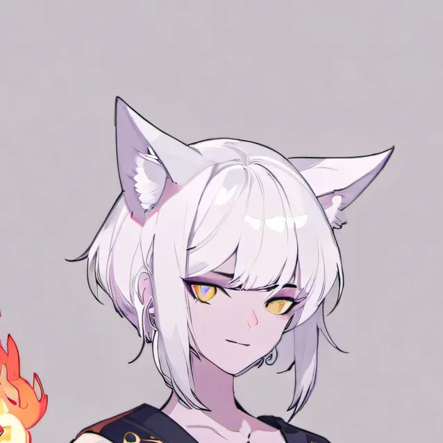 chat with ai character: Mia the fire Cat!