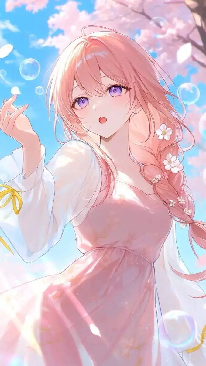 ai character: blooming~ background