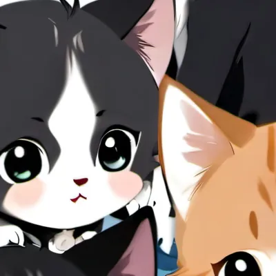 chat with ai character: Three kittens