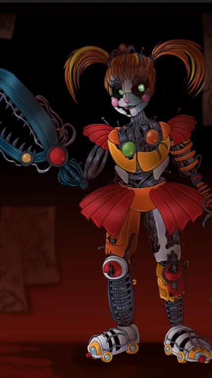 ai character: Scrap baby background