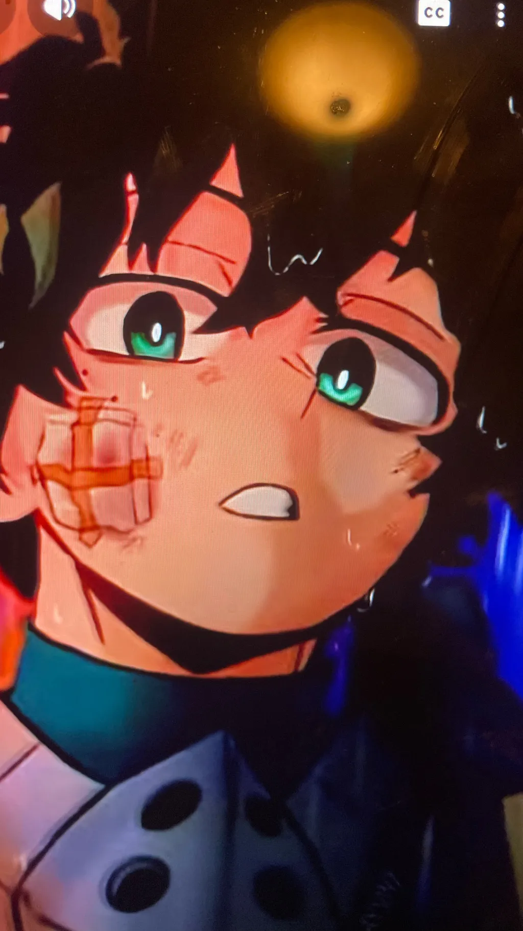 ai character: Sad izuku background