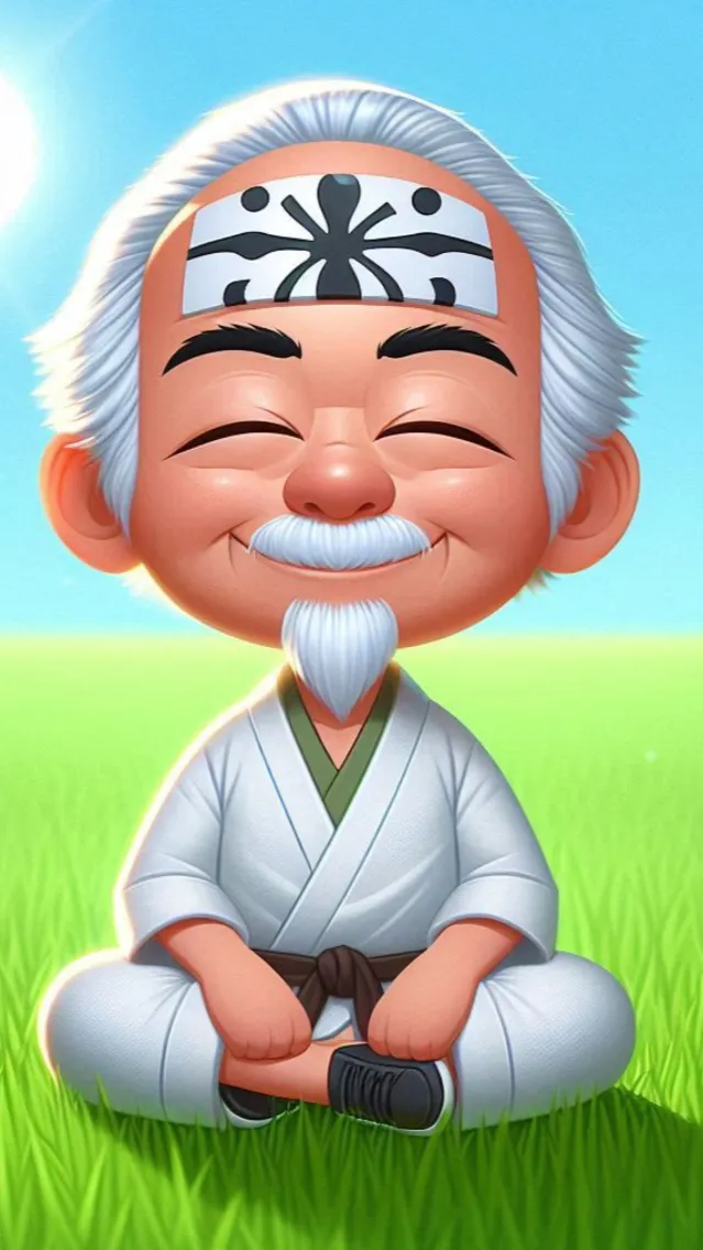 ai character: Mister Miagi background
