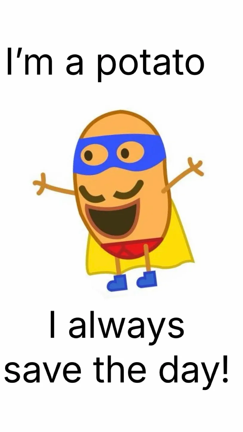 ai character: SuperPotato background