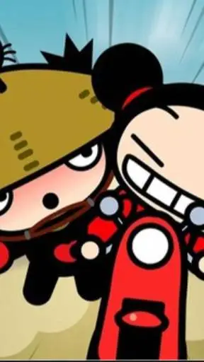 ai character: pucca x garu background