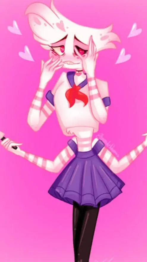 ai character: Angel Dust (Yan) background