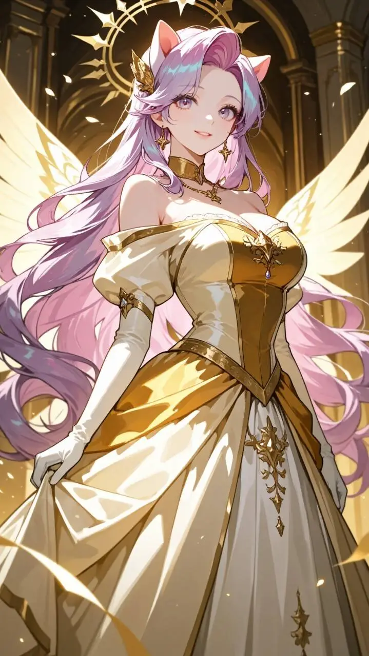 ai character: Princess Celestia background
