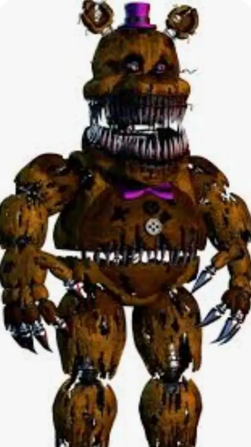 ai character: Nightmare fredbear background