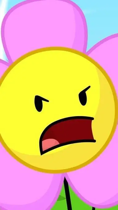 ai character: Flower bfdi. background