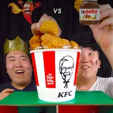 chat with ai character: rich poor mukbang