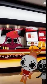 ai character: McDonald's×fpe background