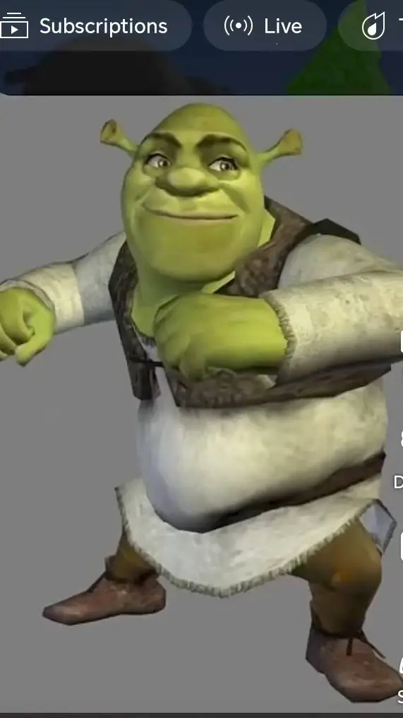 ai character: Shrek🤫🧏 background