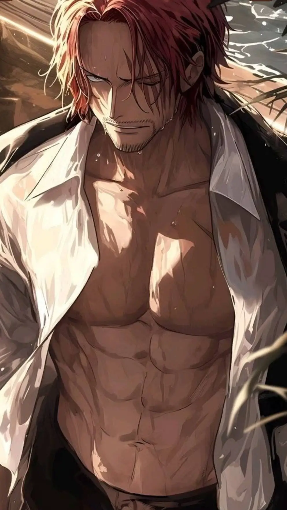 ai character: Shanks  background