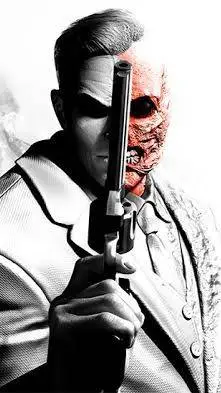 ai character: Two face background